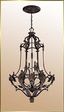 Wrought-Iron-Chandelier Model: JB 7129