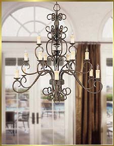 Wrought-Iron-Chandelier Model: JB 7194