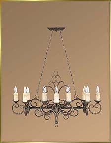 Wrought-Iron-Chandelier Model: JB 7195