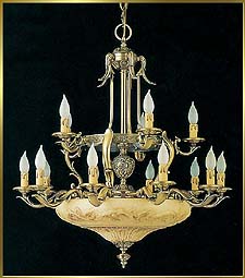Alabaster-Chandelier Model: CM 3808AT-15