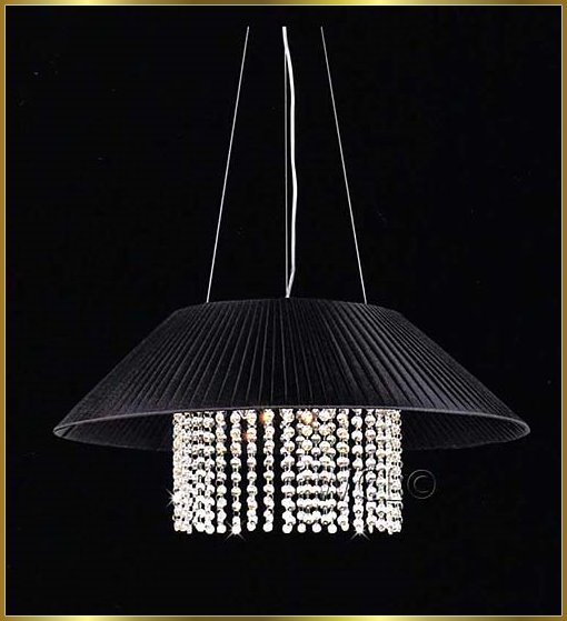 Modern Crystal Chandeliers Model: 5016P22C-BLACK