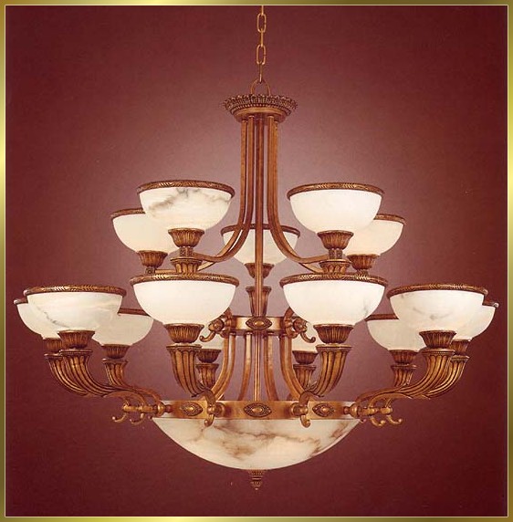 Alabaster Chandeliers Model: CM-6109-15TY