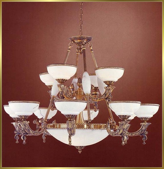 Alabaster Chandeliers Model: CM-6112-12BC