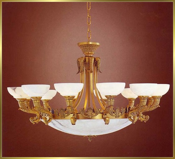 Alabaster Chandeliers Model: CM-6122-12RB