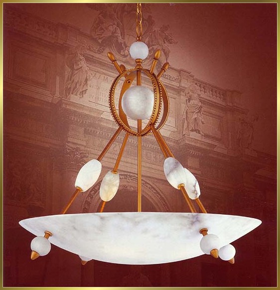 Alabaster Chandeliers Model: CM-6133-8RB