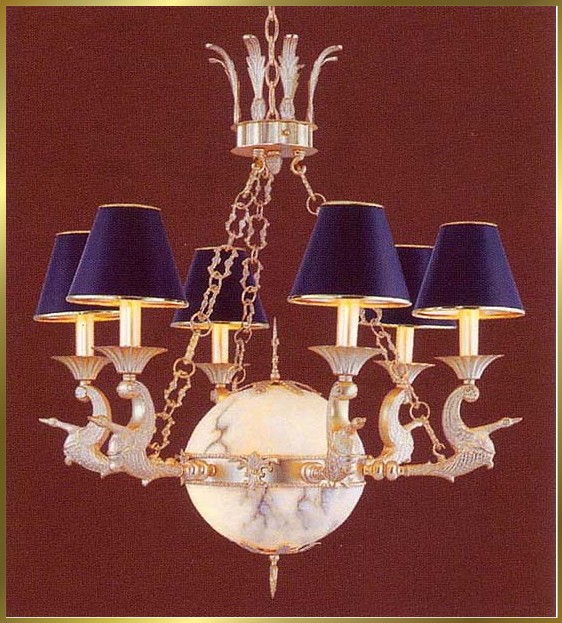 Alabaster Chandeliers Model: CM-6215-6WG