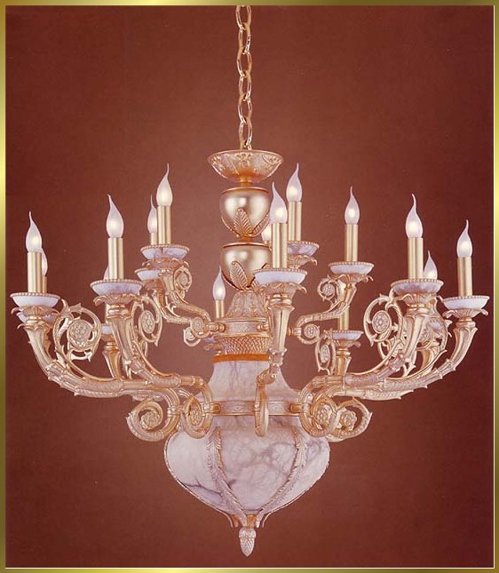 Alabaster Chandeliers Model: CM-6286-15
