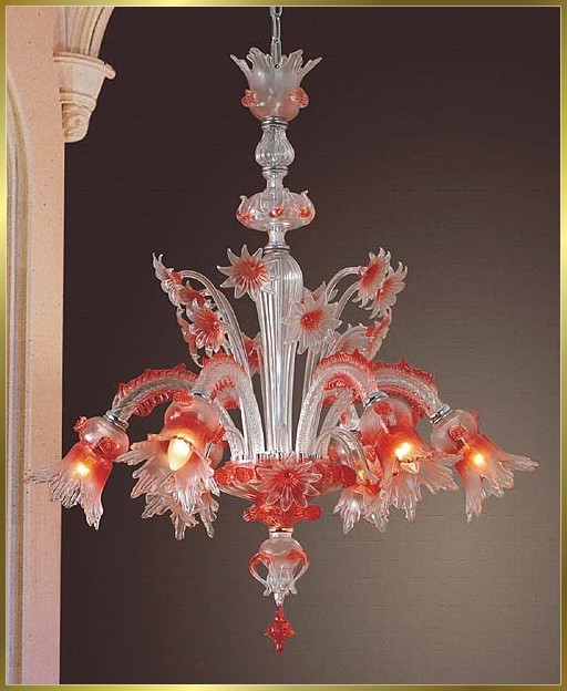 Murano Chandeliers Model: HY9950-6RD