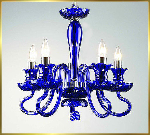 Murano Chandeliers Model: MD6001-5-BLUE