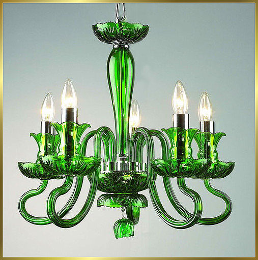 Murano Chandeliers Model: MD6001-5-GREEN