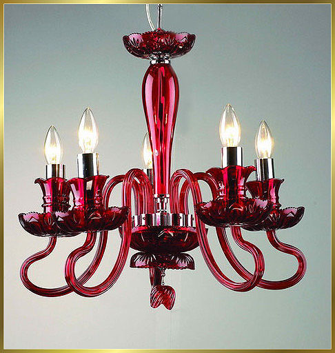 Murano Chandeliers Model: MD6001-5-RED