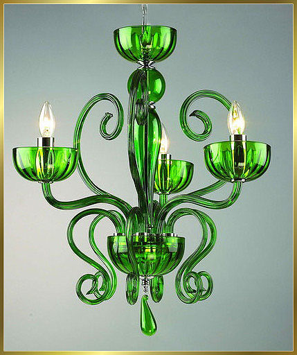 Murano Chandeliers Model: MD6002-3-GREEN