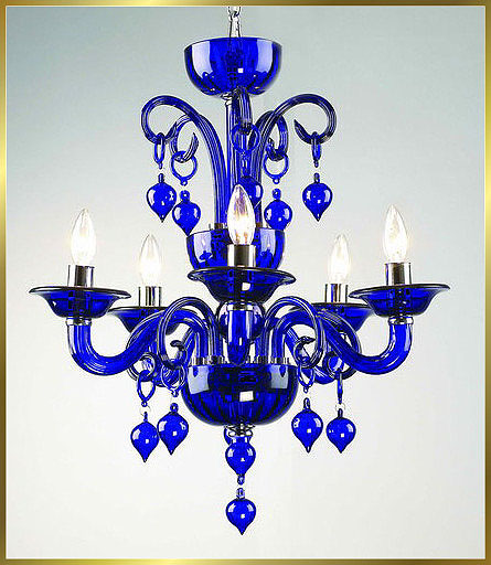 Murano Chandeliers Model: MD6008-5-BLUE