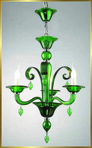 Murano Chandeliers Model: MD8002-3-GREEN