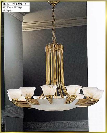 Alabaster Chandeliers Model: POS 2990-12