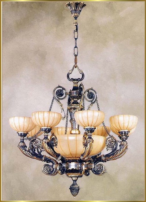 Alabaster Chandeliers Model: RL-1557/12