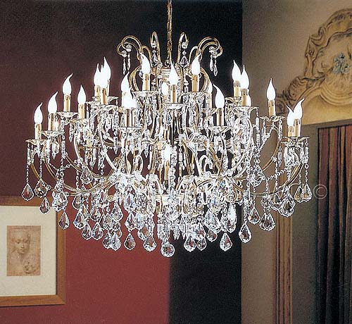 Bronze Crystal Chandelier Model: BB 3336-27