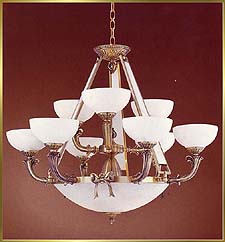 Alabaster Chandeliers Model: CM-6030-9BC