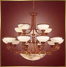 Alabaster Chandeliers Model: CM-6109-15TY