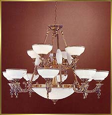 Alabaster Chandeliers Model: CM-6112-12BC