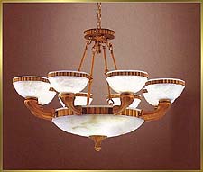 Alabaster Chandeliers Model: CM-6115-8TR