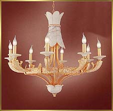 Alabaster Chandeliers Model: CM-6128-8WG