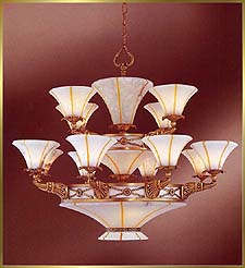 Alabaster Chandeliers Model: CM-6180-12RB