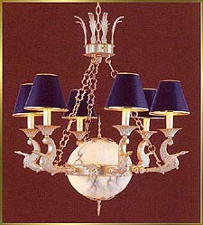 Alabaster Chandeliers Model: CM-6215-6WG