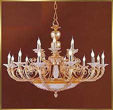 Alabaster Chandeliers Model: CM-6296-18WG