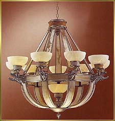 Alabaster Chandeliers Model: CM-8774-10PT