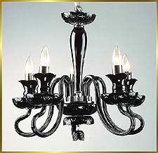 Murano Chandeliers Model: MD6001-5-BLACK