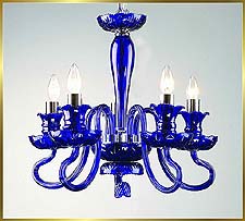 Murano Chandeliers Model: MD6001-5-BLUE