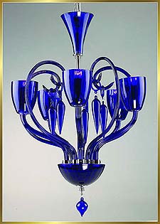 Murano Chandeliers Model: MD6004-5-BLUE