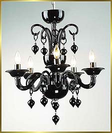 Murano Chandeliers Model: MD6008-5-BLACK