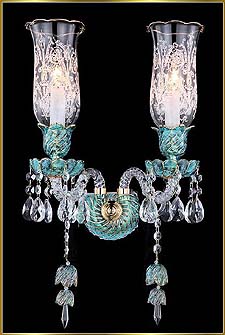 Crystal Chandeliers Model: MD88037-2-Blue 